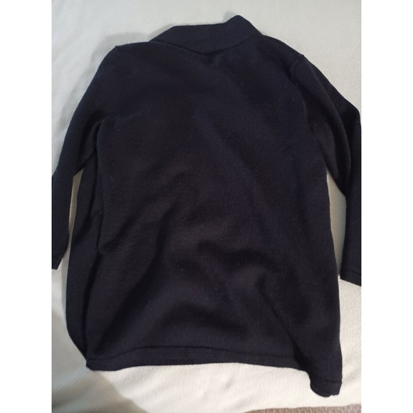 Calvin Klein Size XS Women's Black Knit Wool Blend Sweater with metalic stripe - Picture 8 of 8